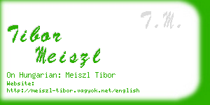 tibor meiszl business card